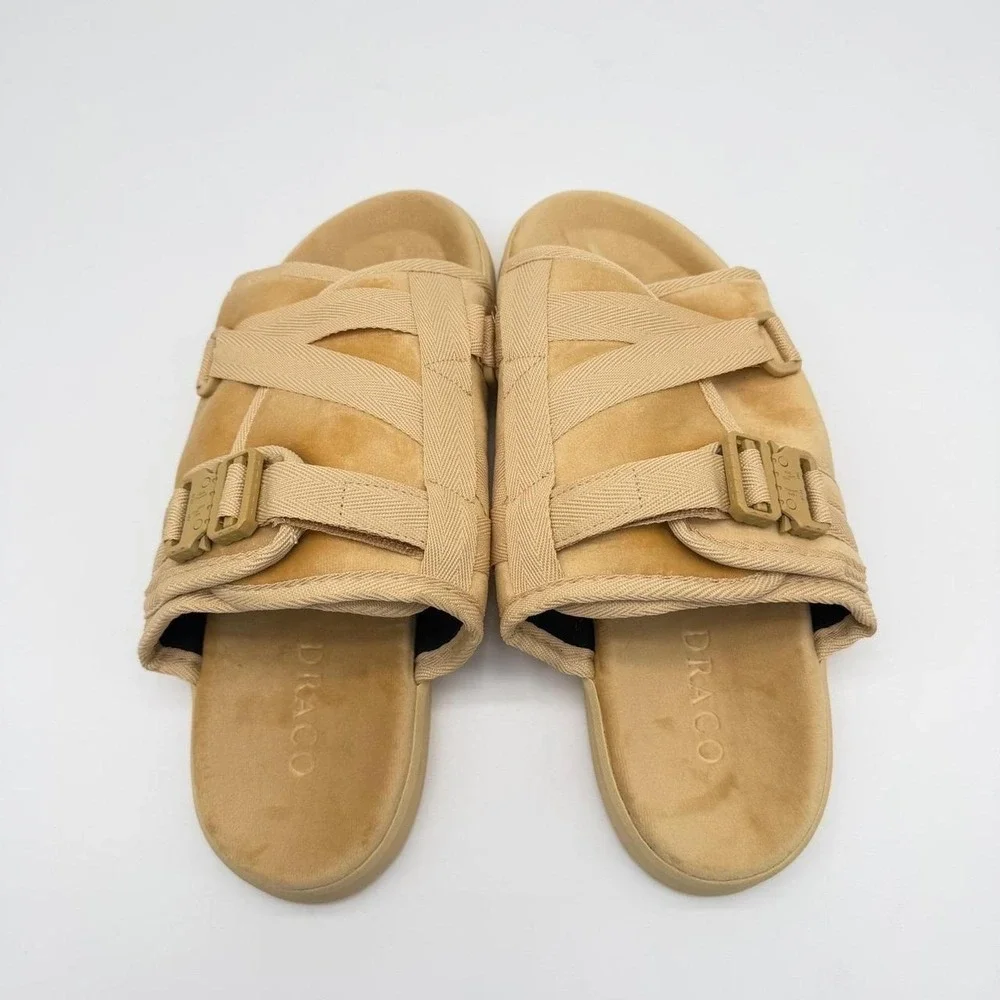 DRACO Slides Mens New Size9-10 fits 8.5 thru 10 Sandstorm Beige Lounge Slide